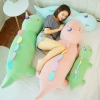 The 2022 new plush toy, the Green Dragon Big throw Pillow, the leg-hugging doll, the wedding doll, is an excellent gift and a birthday present for both boys and girls Item Picture